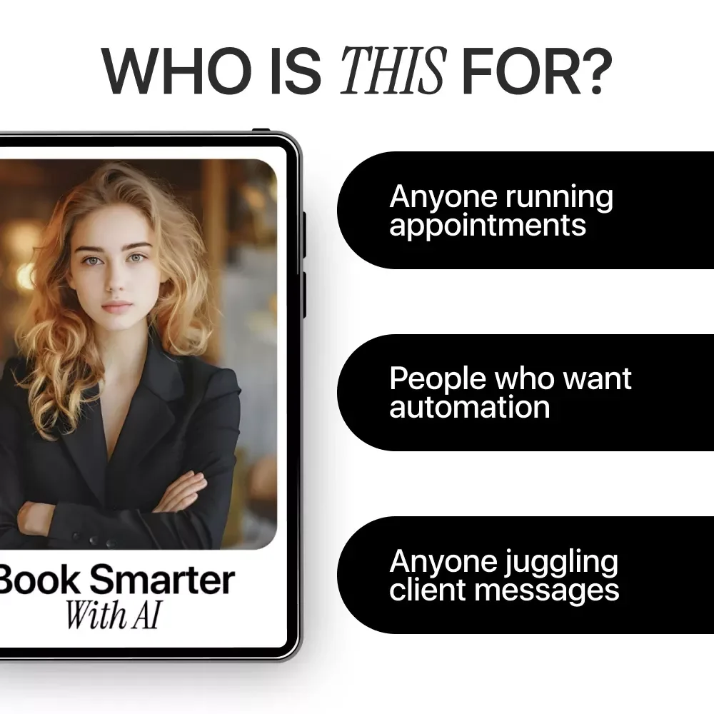 Book Smarter with AI – Practical Guide to Building an ai chatbot for appointment booking | Digital Download for Service Businesses & Entrepreneurs