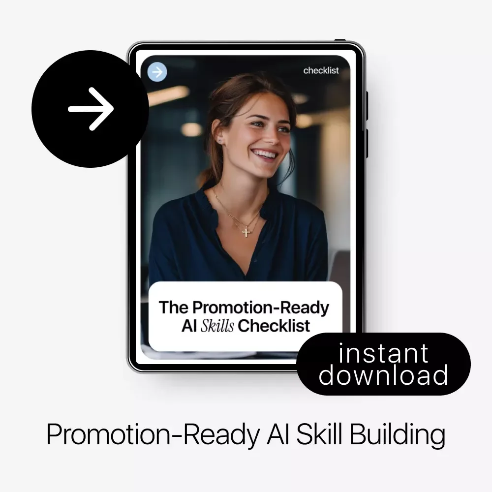 The Promotion-Ready AI Skills Checklist | Career Growth Guide for AI Skills and Promotion Chances | Digital Download Checklist for Smarter Work & Faster Advancement