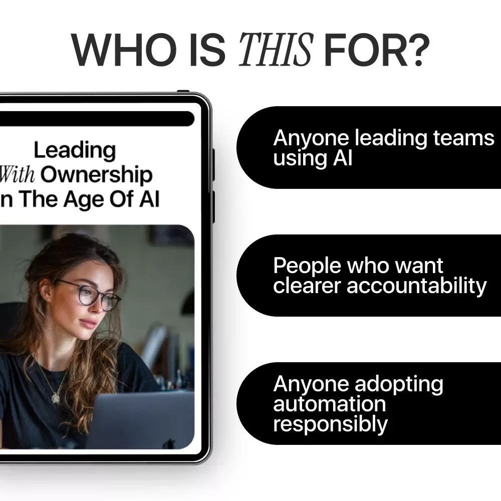 Leading with Ownership in the Age of AI | Practical Leadership Guide on Accountability, Ethics & Decision-Making | Digital Download for Modern Leaders