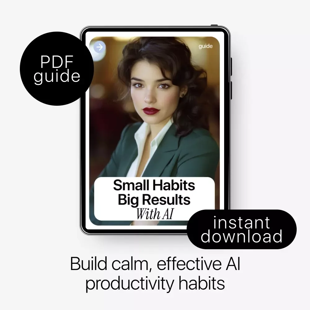 Small Habits Big Results with AI – A Practical Guide to ai productivity habits with ai for Focus, Planning & Daily Workflow Optimization
