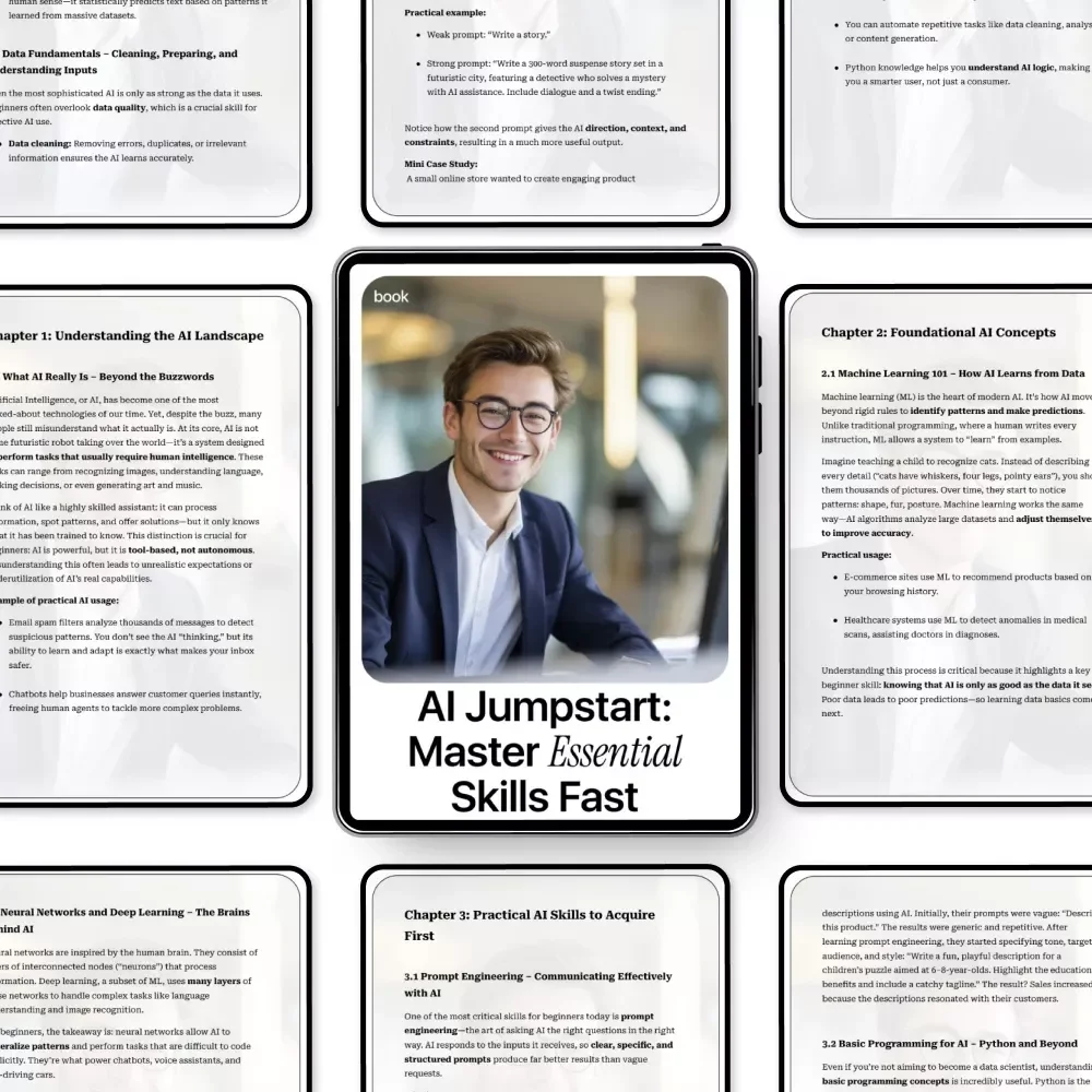AI Jumpstart: Master Essential Skills Fast | Beginner-Friendly Ebook on ai skills to learn first