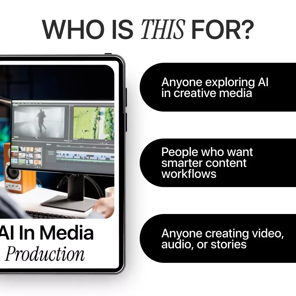 AI in Media Production | Practical Guide to Using AI Tools for Video, Audio & Storytelling