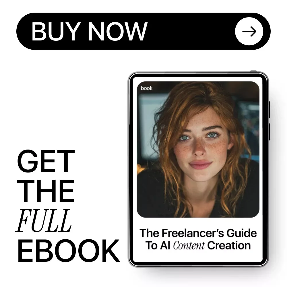 The Freelancer’s Guide to AI Content Creation | eBook for ai content creation for freelancers, Writers, Creators & Digital Entrepreneurs