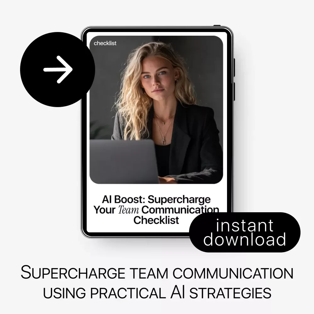 AI Boost: Supercharge Your Team Communication Checklist – AI Communication Checklist for Teams, Managers & Remote Work Productivity, Digital Download Guide