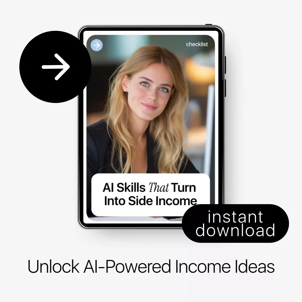 AI Skills That Turn Into Side Income Checklist | Side Hustle Ideas | AI Skills Side Income Ideas Guide for Beginners
