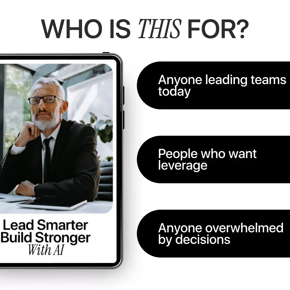 Lead Smarter Build Stronger with AI – Leadership Mindset Shift with AI Tools | Practical AI Leadership eBook for Modern Managers