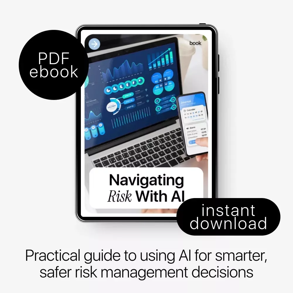 Navigating Risk with AI | Practical eBook Guide to ai in risk management, Smart Decision-Making, Fraud Detection & Predictive Analytics
