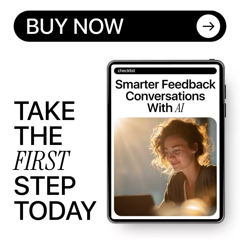 Smarter Feedback Conversations with AI | Digital Guide for Leaders, Managers & Coaches | Communication & Performance Improvement Toolkit