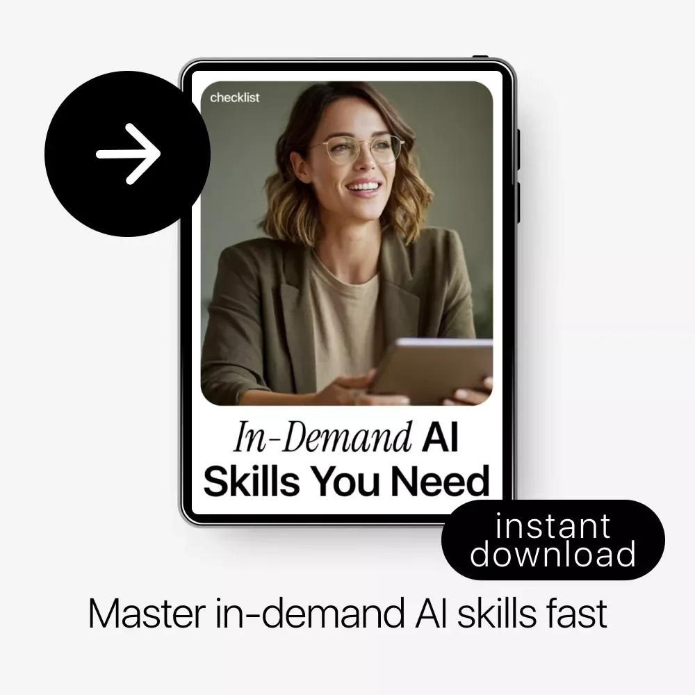 In-Demand AI Skills You Need – Career-Ready Checklist for ai skills in demand now | Digital Download for Tech, Data & Creative Professionals