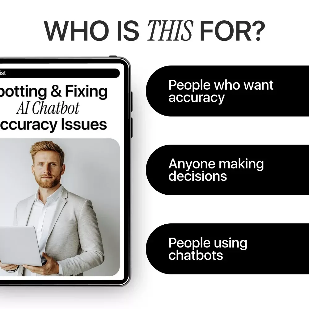 Spotting and Fixing AI Chatbot Accuracy Issues – Practical Checklist for Catching ai chatbot response accuracy issues, Improving AI Output, and Making Smarter Decisions with Chatbots