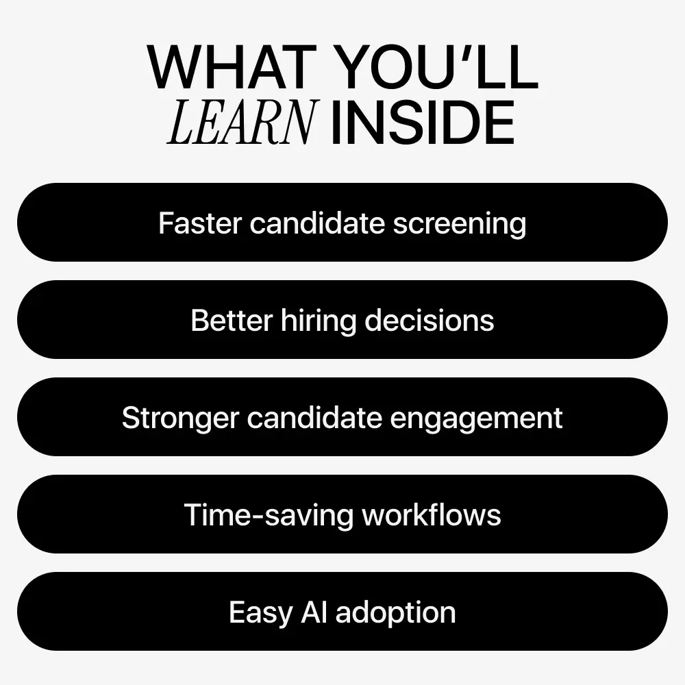 Smart Hiring with AI Guide | AI in Recruiting Workflows | Digital Recruiting eBook for Faster, Smarter Talent Acquisition