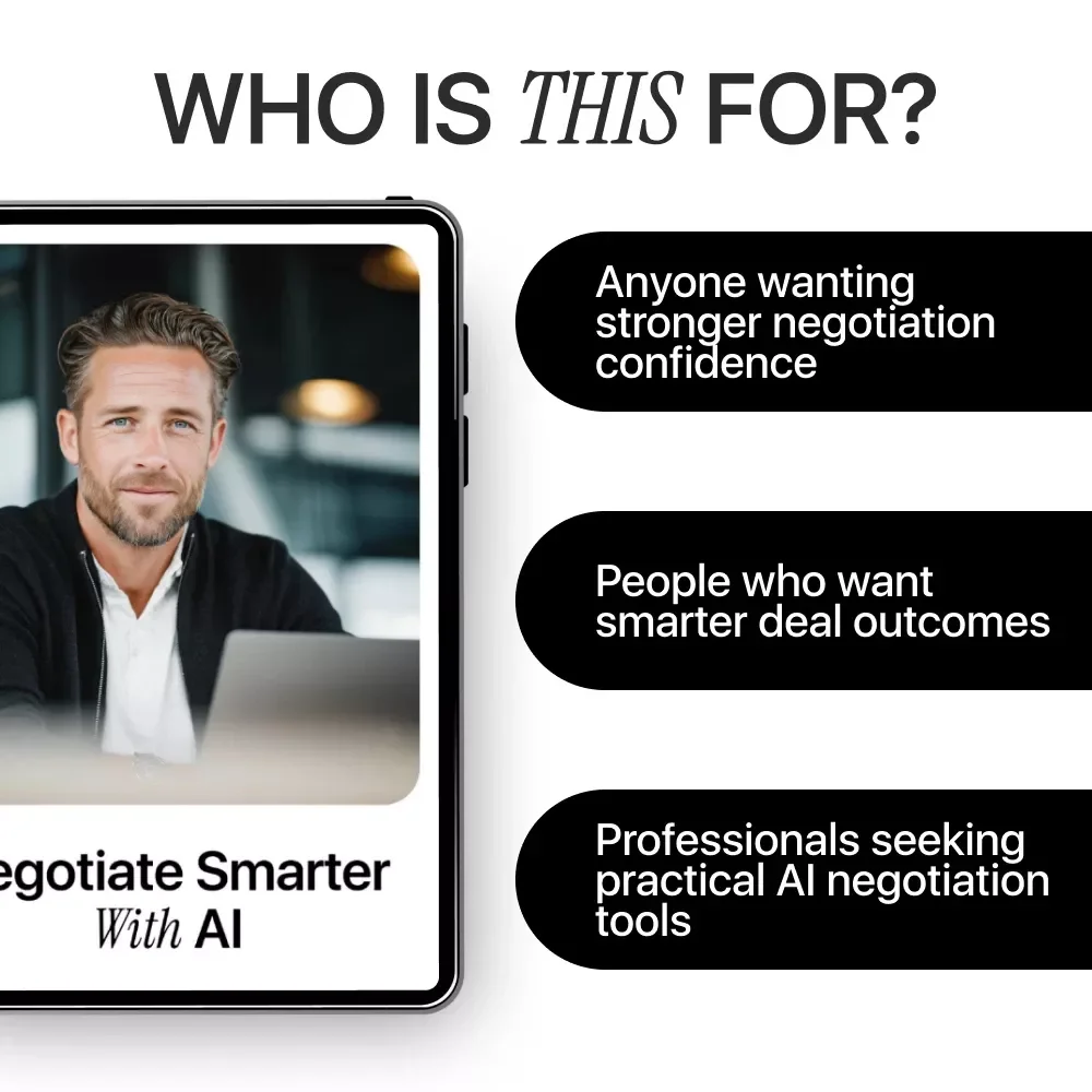 Negotiate Smarter With AI – Essential Guide to Boost Your Negotiation Skills with AI Help for Better Deals, Strategy, and Confidence