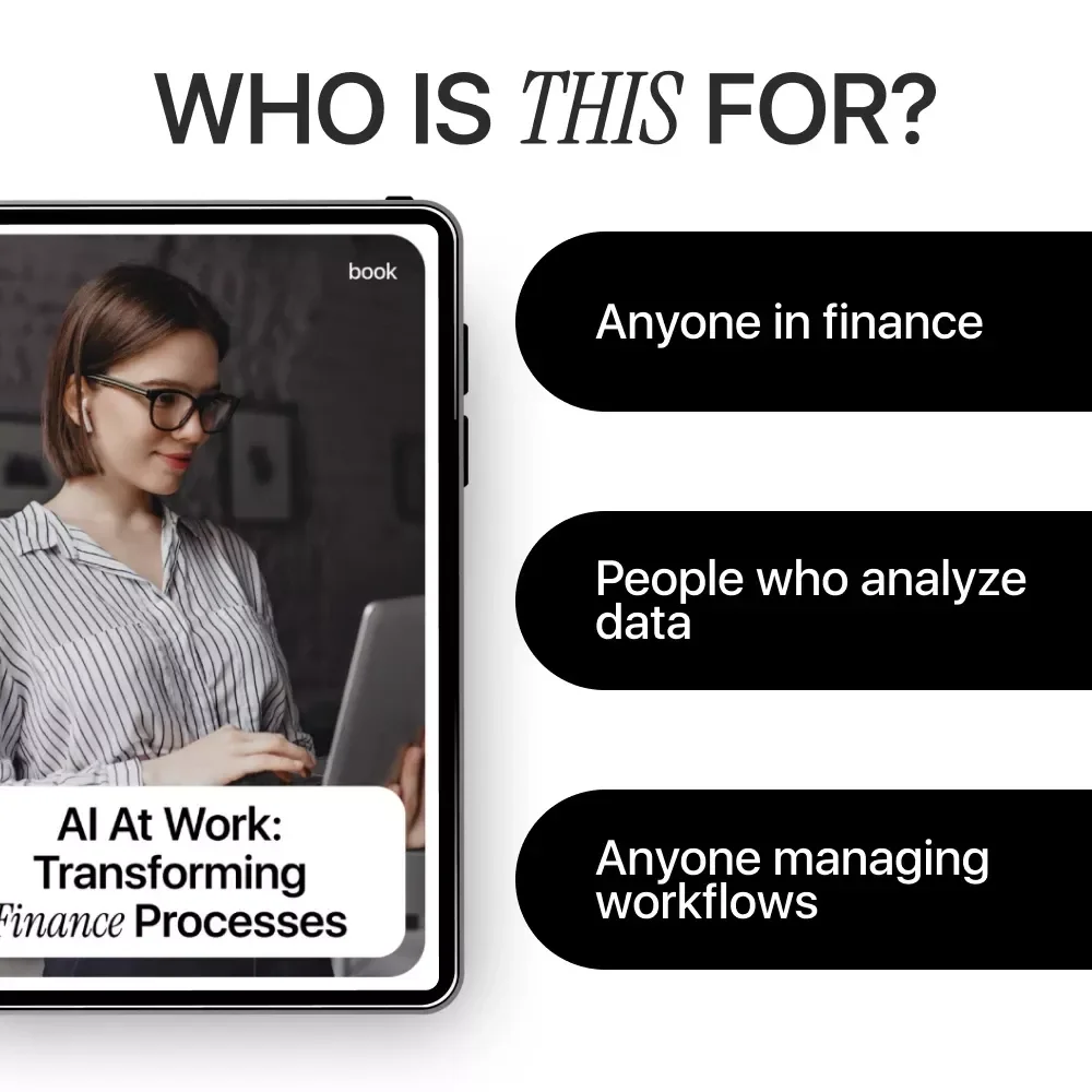AI at Work: Transforming Finance Processes | Finance AI Workflow Ebook | Digital Download | Boost Productivity with ai in finance work processes