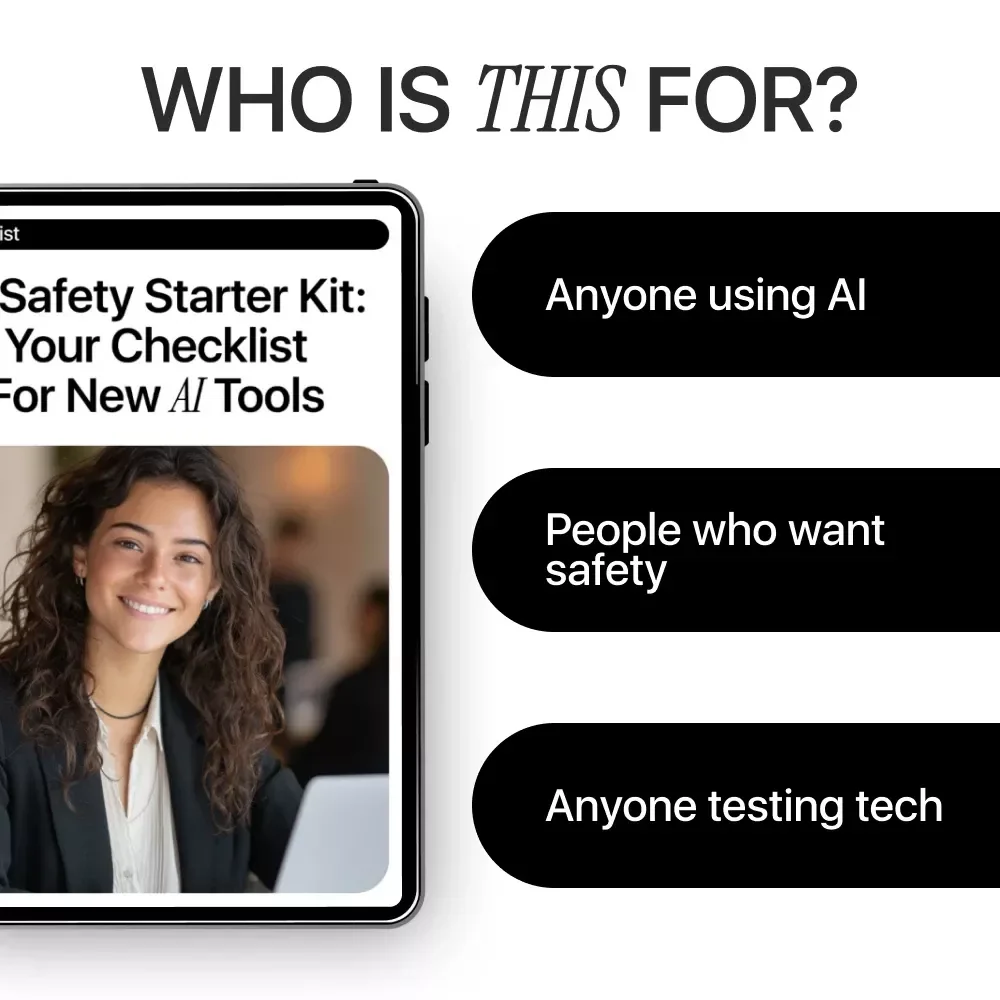AI Safety Starter Kit: Your Checklist for New AI Tools | Digital Download Checklist for Beginners | Essential Guide for Avoiding New AI Tools Safety Concerns