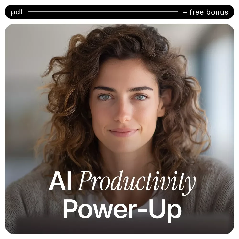 AI Productivity Power-Up Checklist | Smart Digital Checklist for New AI Tools for Productivity, Daily Workflow, Focus & Efficiency Boost