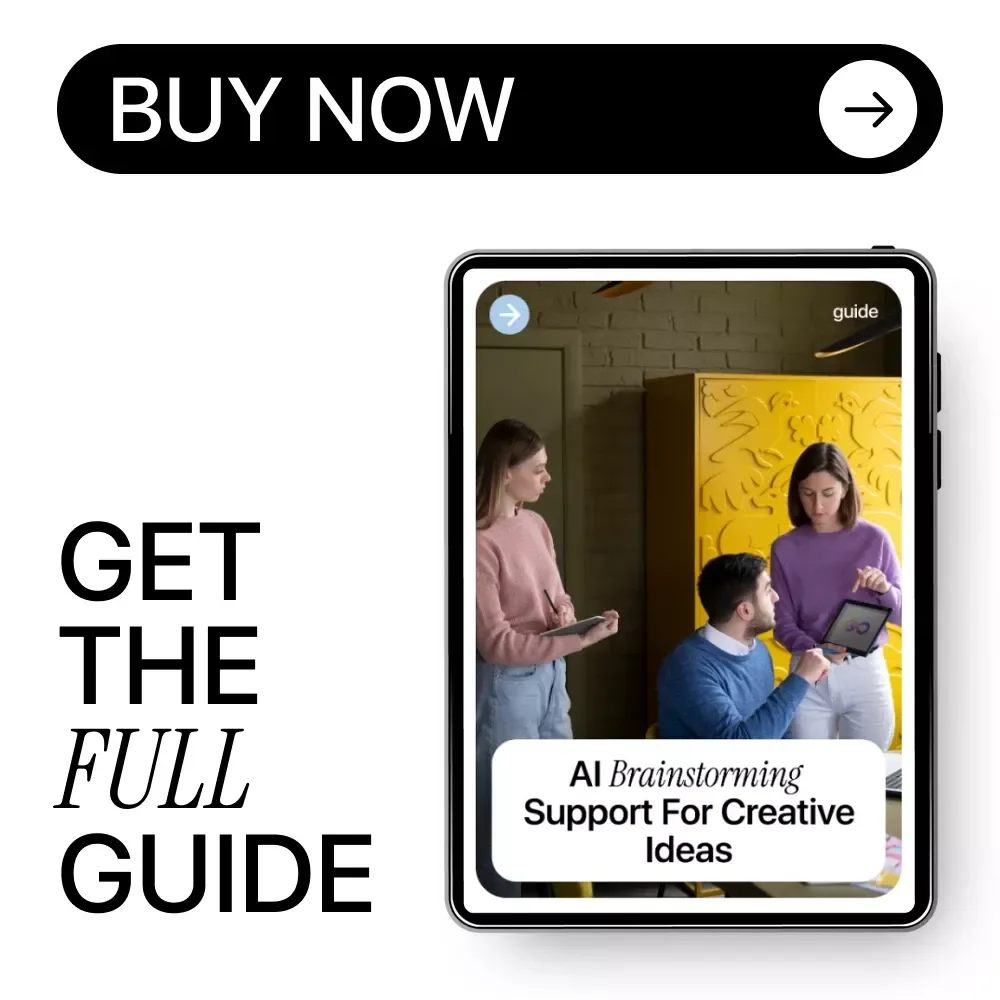 AI Brainstorming Support for Creative Ideas | Digital Guide for Content Creators, Marketers & Entrepreneurs | Smart AI Brainstorming Support Toolkit