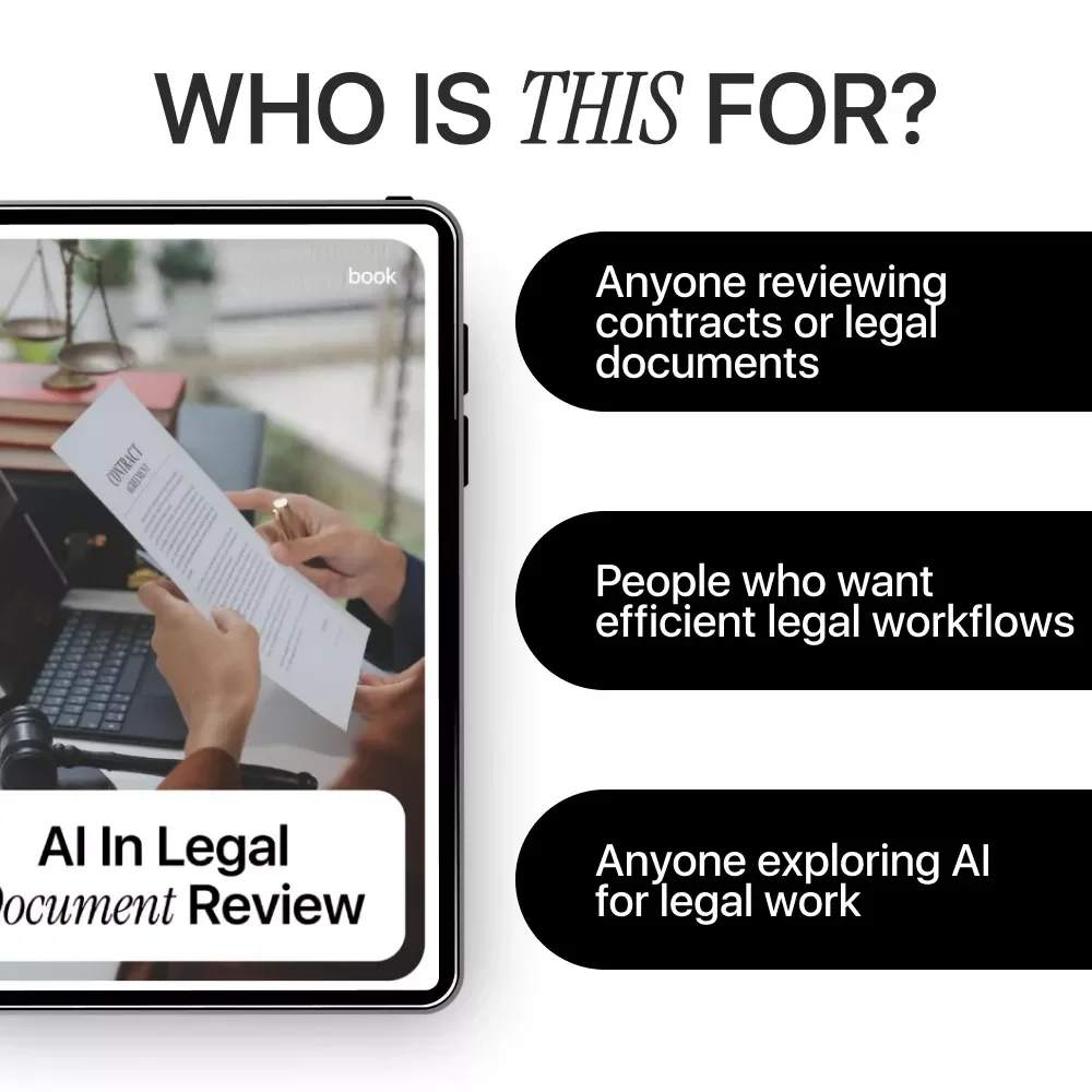 AI in Legal Document Review | Practical Ebook Guide to Faster, Smarter Legal Analysis with AI