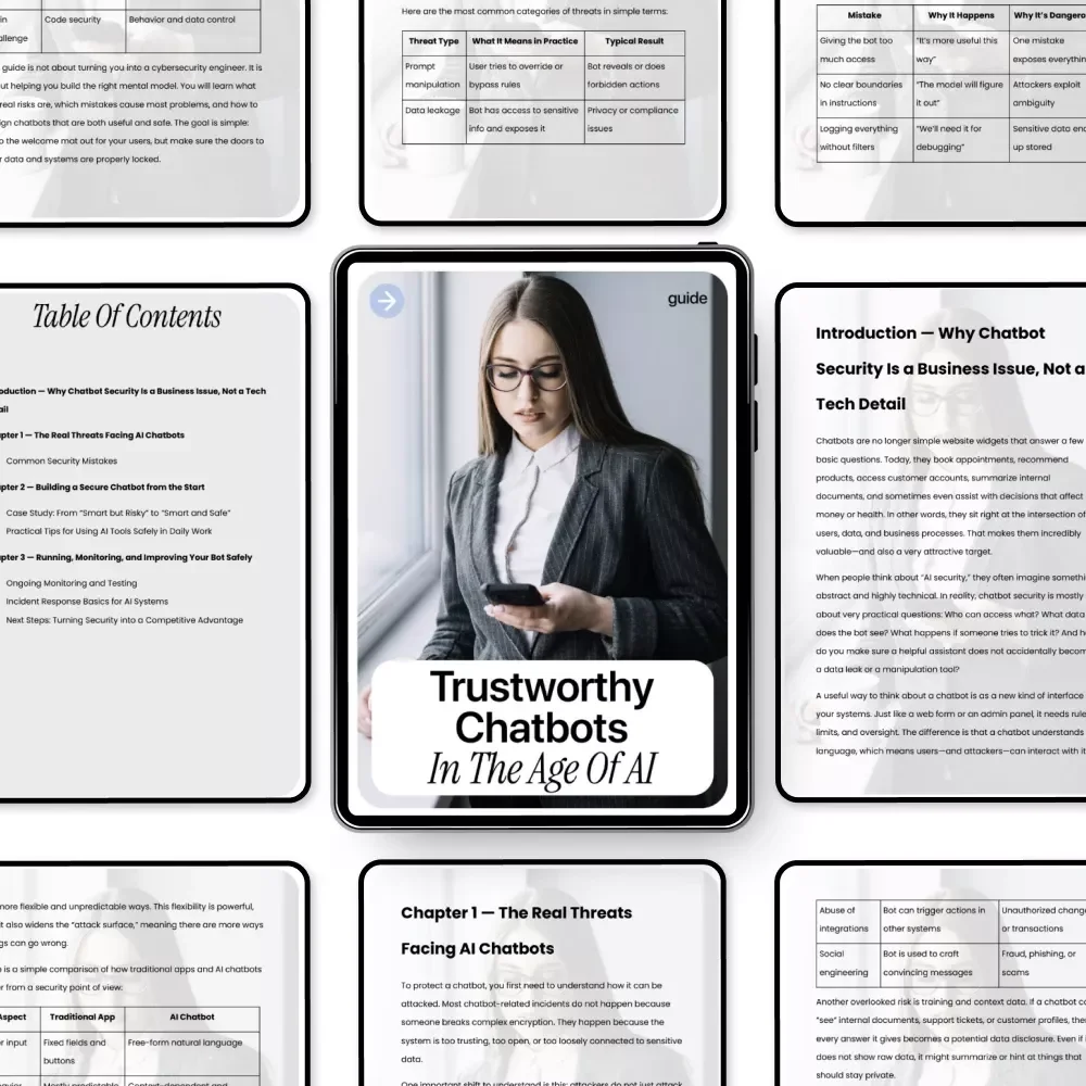 Trustworthy Chatbots in the Age of AI – Practical Guide to ai security for chatbots, Secure AI Design, Risk Management & Safe Deployment for Modern Businesses