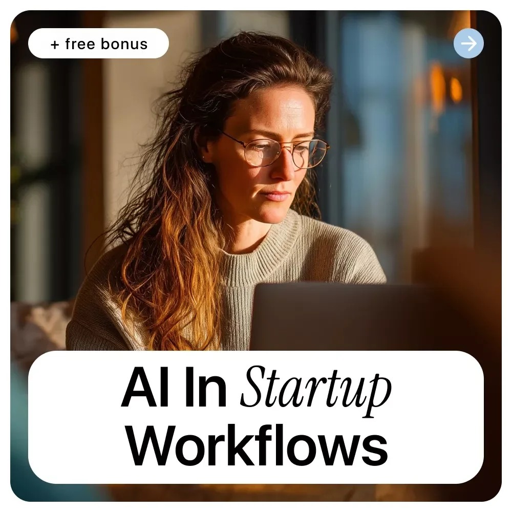 AI in Startup Workflows | Practical AI in Startups Workflows eBook for Founders, Teams & Productivity Systems