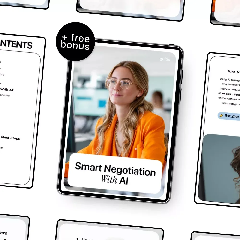 Smart Negotiation With AI | Job Offer Negotiation Guide | How to Use AI to Negotiate a Job Offer | Digital Download