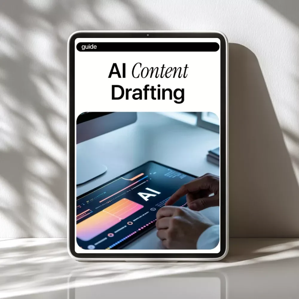 AI Content Drafting Guide | Practical AI Content Drafting for Writers, Creators & Marketers | Digital Download