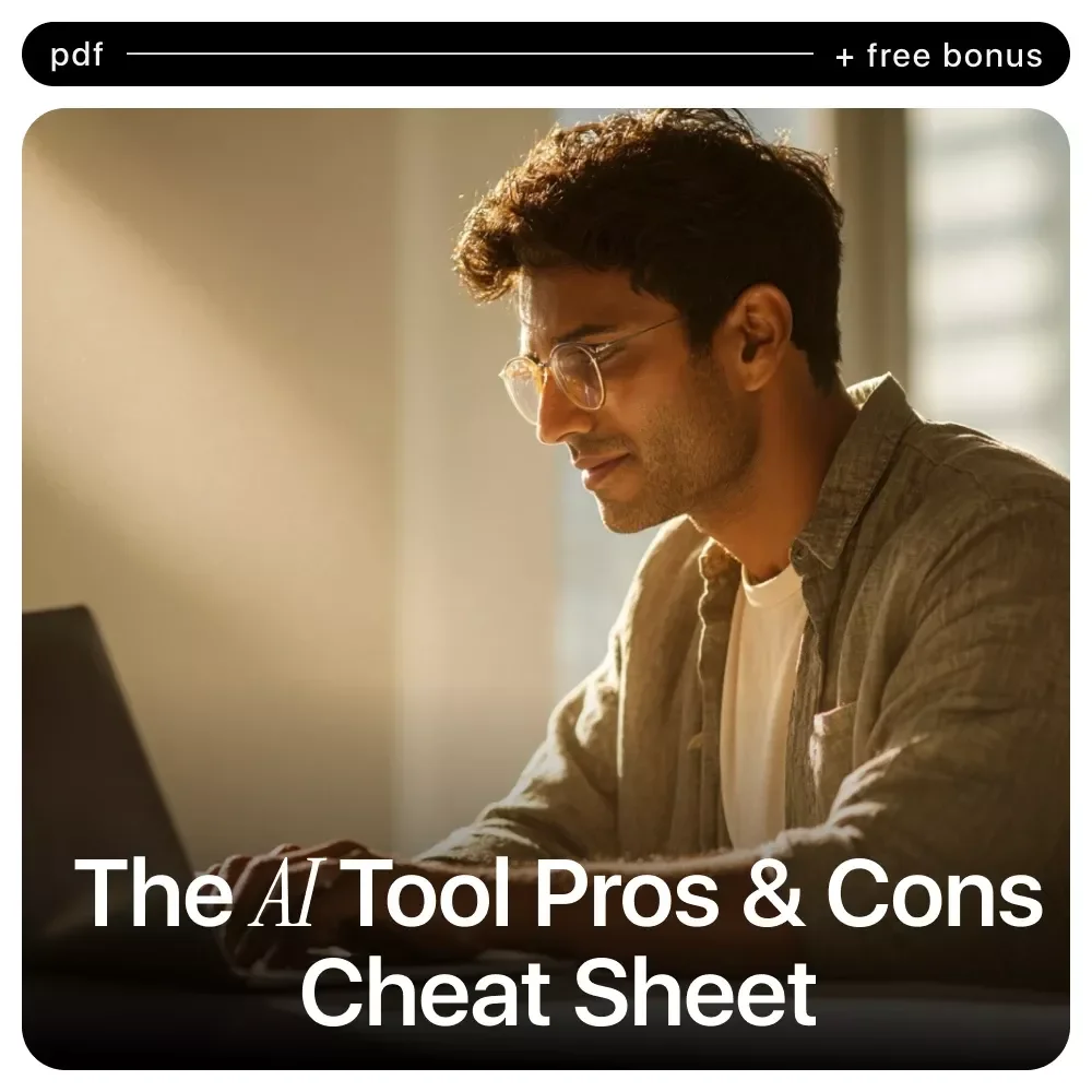 The AI Tool Pros & Cons Cheat Sheet | Checklist for Evaluating New AI Tools Pros and Cons | Smart AI Decision Guide