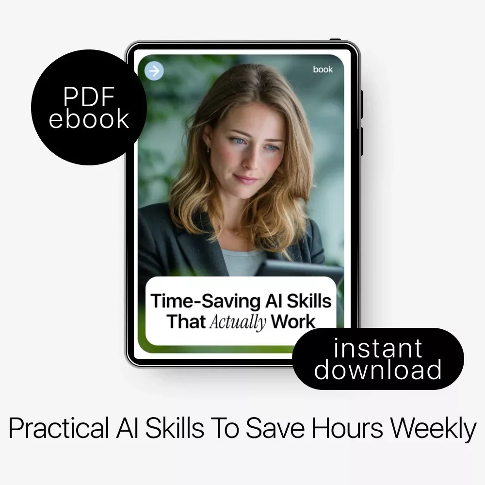 Time-Saving AI Skills That Actually Work | Practical Ebook on ai skills that save time for Work, Writing & Daily Tasks