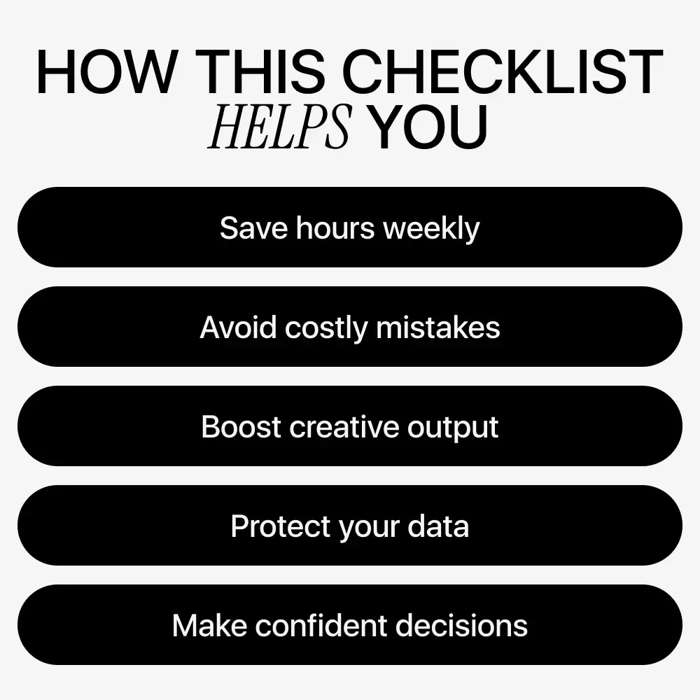 The AI Tool Pros & Cons Cheat Sheet | Checklist for Evaluating New AI Tools Pros and Cons | Smart AI Decision Guide