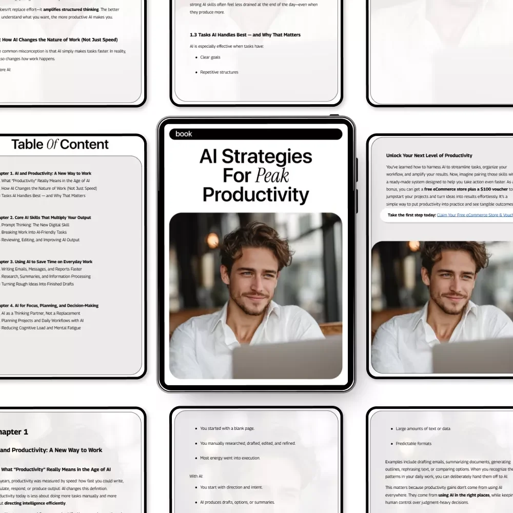 AI Strategies for Peak Productivity | Practical Ebook on ai skills that boost productivity for Modern Workflows
