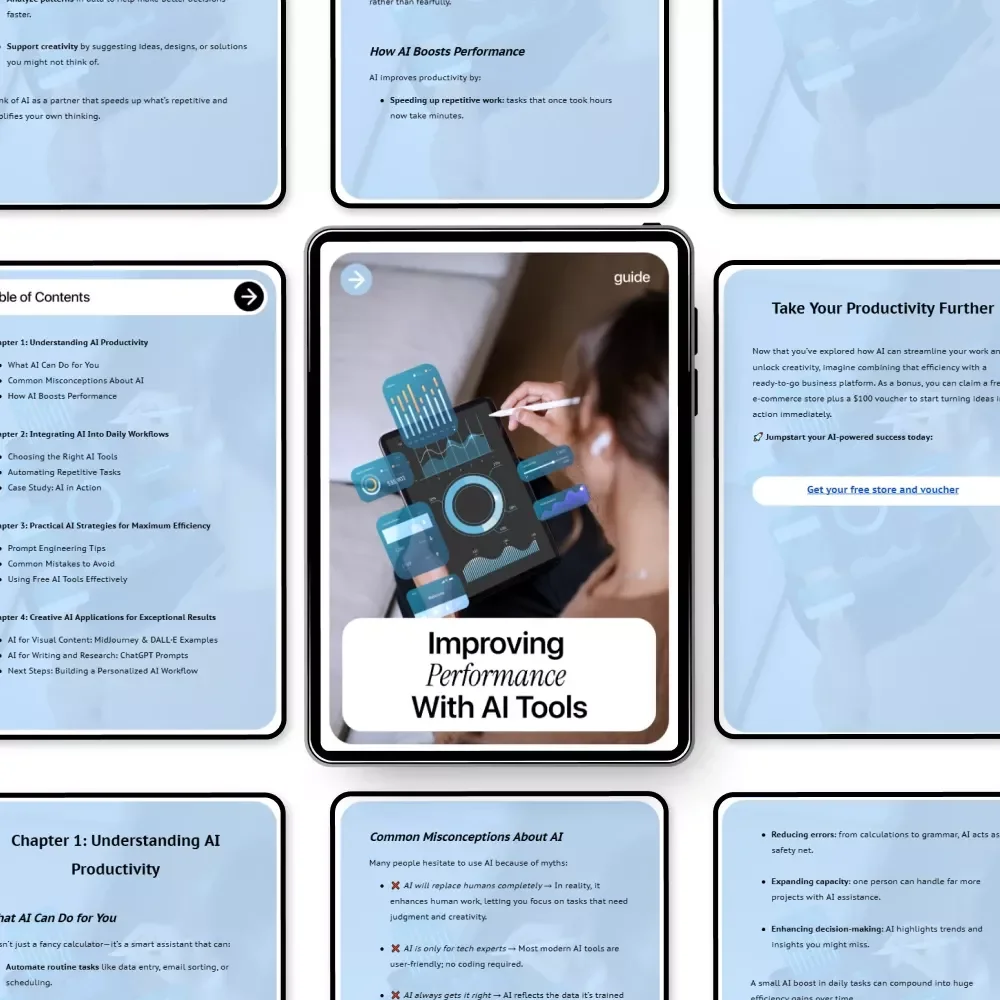 Improving Performance with AI Tools | AI Productivity & Performance Improvement Guide for Smarter Workflows