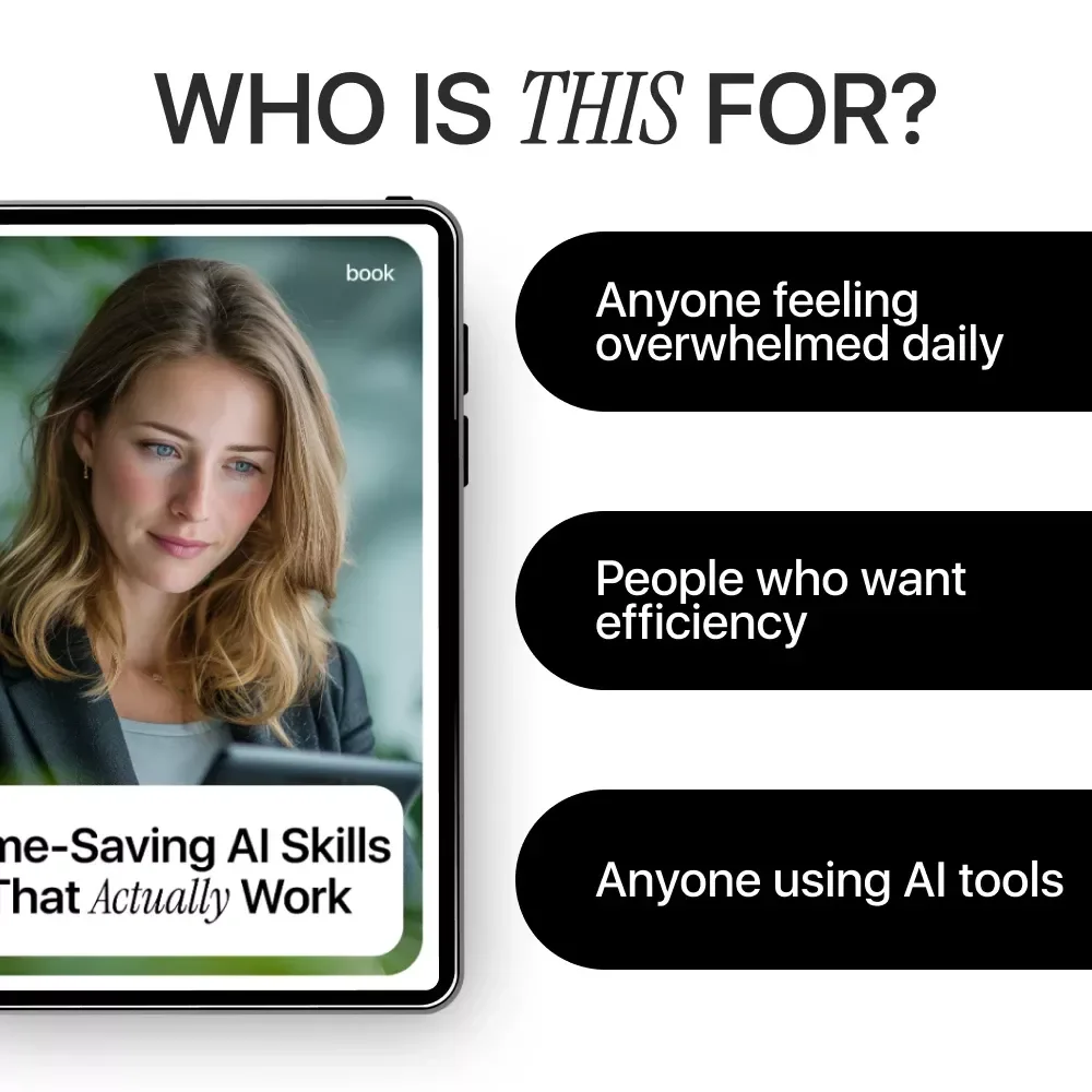 Time-Saving AI Skills That Actually Work | Practical Ebook on ai skills that save time for Work, Writing & Daily Tasks