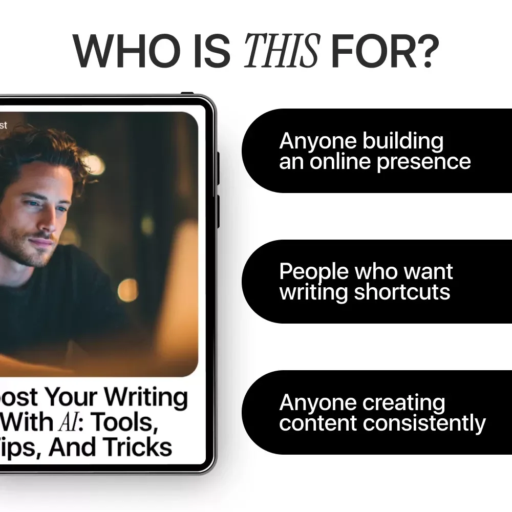 Boost Your Writing with AI: Tools, Tips, and Tricks | Digital Checklist for New AI Tools for Writing, Content Creators, Bloggers & Authors