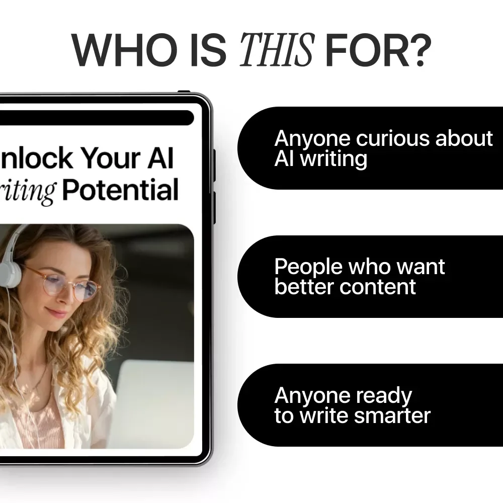Unlock Your AI Writing Potential – Practical eBook for Building ai skills for writing tasks, Smarter Prompts, Editing, Research & Content Creation