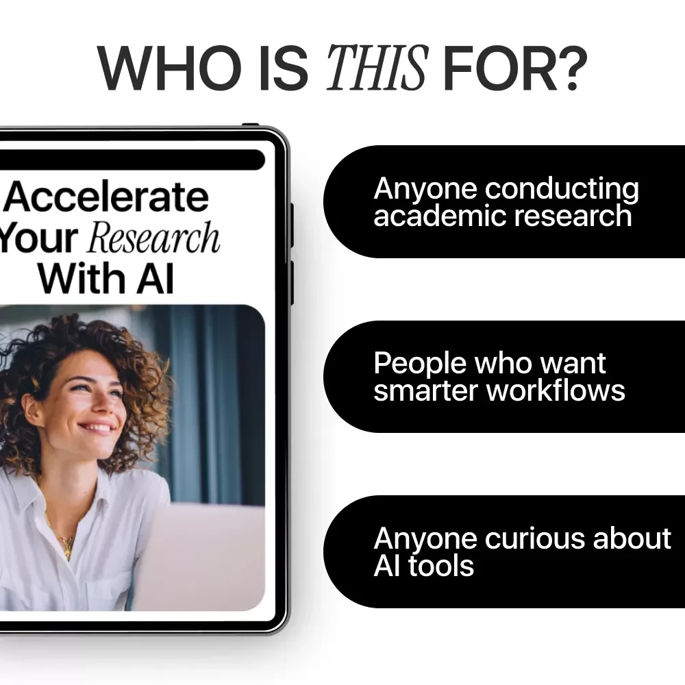 Accelerate Your Research with AI | Practical eBook for ai skills for research work, Smarter Literature Review, Writing, Data Analysis & Ethical AI Use