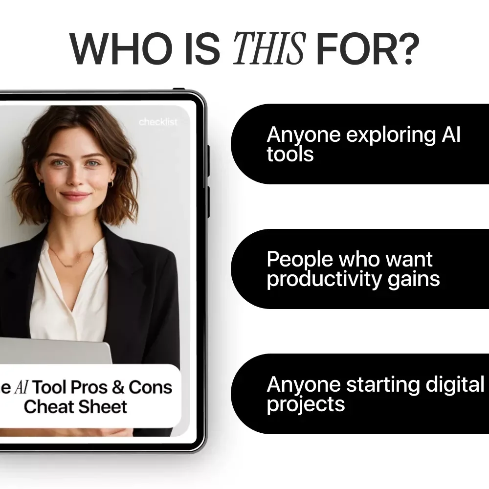 The AI Tool Pros & Cons Cheat Sheet | Checklist for Evaluating New AI Tools Pros and Cons | Smart AI Decision Guide