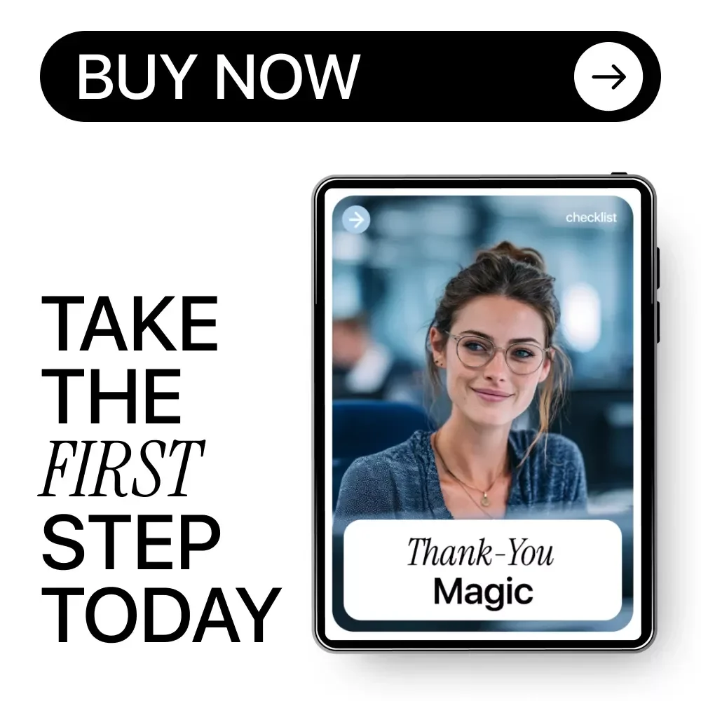 Thank-You Magic Checklist | AI for Writing Thank You Notes After Interviews | Professional Post-Interview Follow-Up Guide (Digital Download)