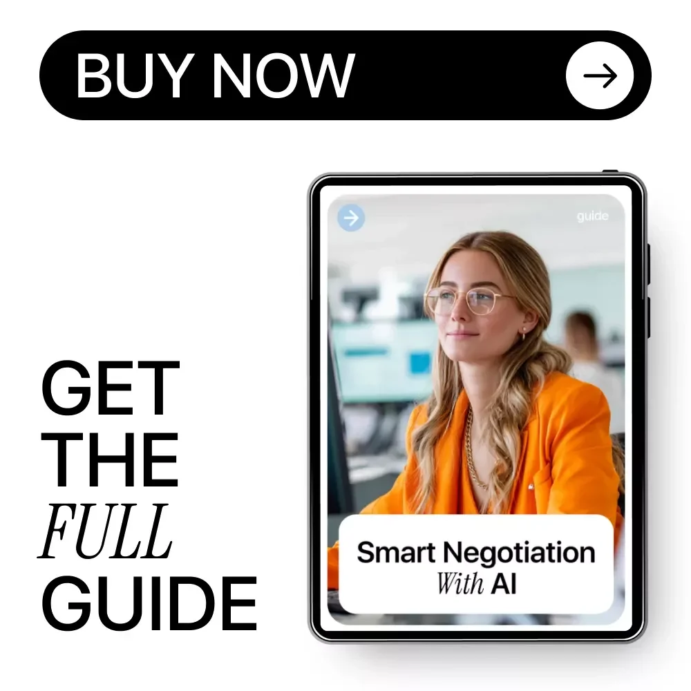 Smart Negotiation With AI | Job Offer Negotiation Guide | How to Use AI to Negotiate a Job Offer | Digital Download