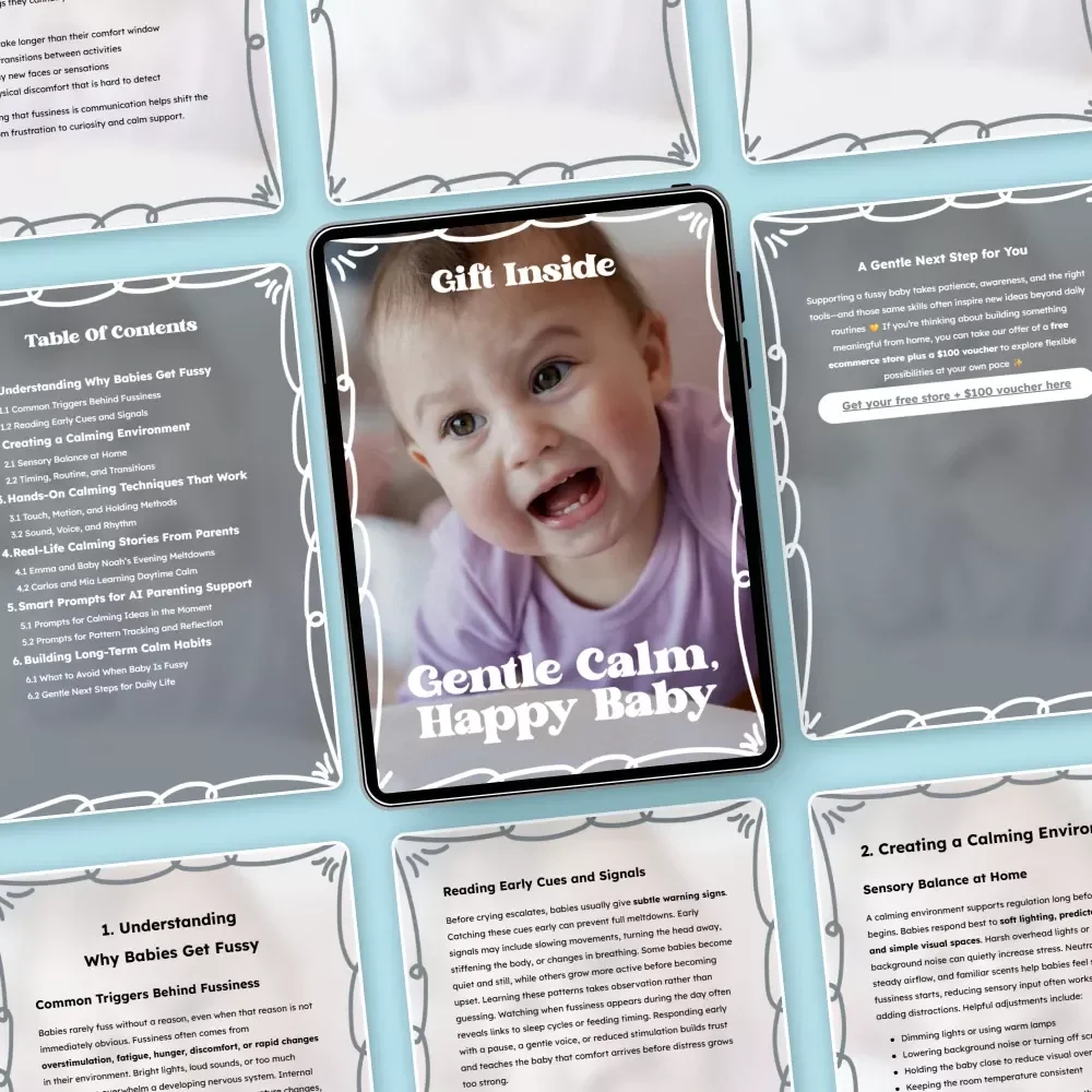 Gentle Calm, Happy Baby – A Soothing Parenting eBook Guide for Fussy Baby Calming Techniques & Peaceful Routines
