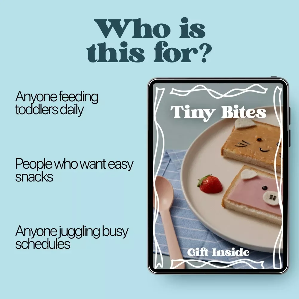Tiny Bites – Toddler Snack Checklist | Snack Ideas for Toddlers | Easy, Healthy & Fun Snack Planning Guide