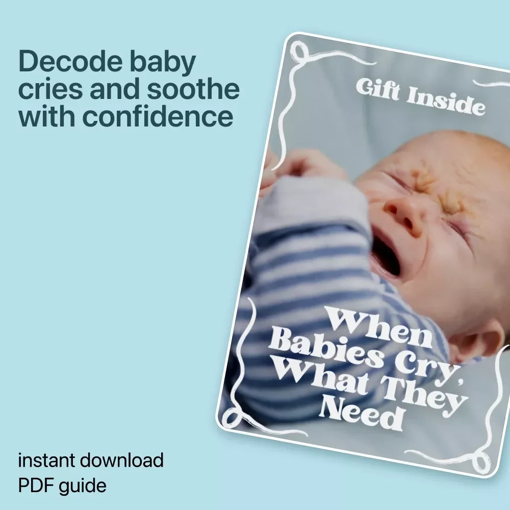 When Babies Cry, What They Need – Practical Guide to Baby Crying Reasons for New Parents & Caregivers