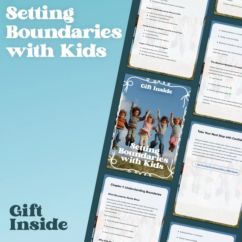 Setting Boundaries with Kids – Practical Parenting Guide for Setting Boundaries with Kids Without Conflict | Calm Discipline, Clear Rules & Stress-Free Family Routines