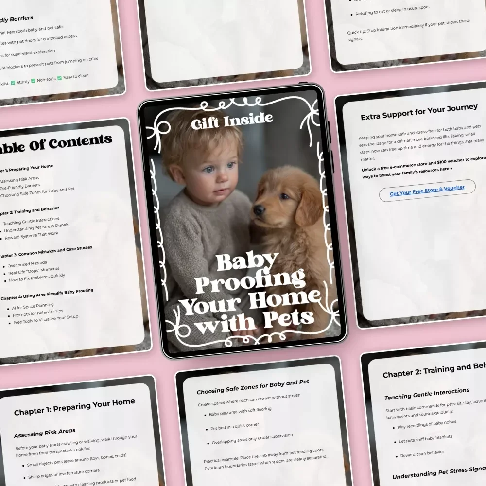 Baby Proofing Your Home with Pets – Practical Safety Guide for New Parents, Pet Owners & Baby Proofing for Pets Digital Download