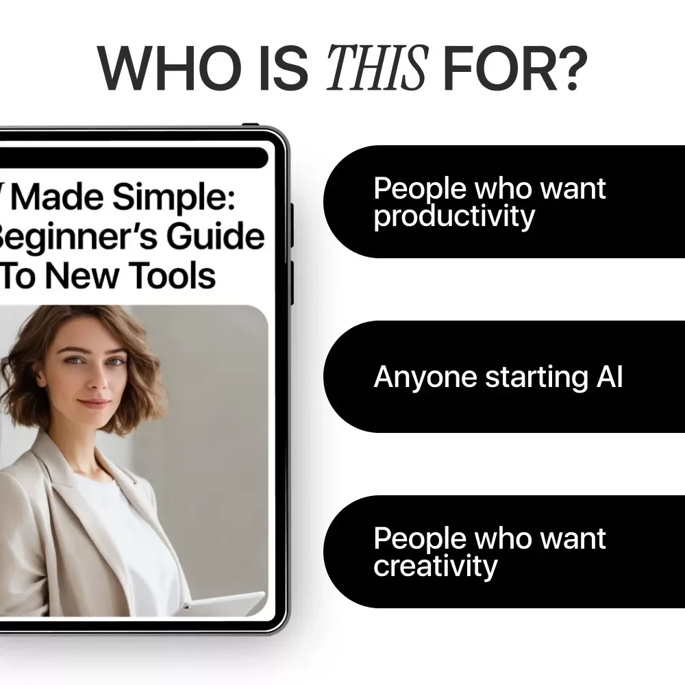 AI Made Simple: A Beginner’s Guide to New Tools – Easy Starter Guide for Learning New AI Tools for Beginners, Step-by-Step Digital Download, AI Basics for Everyday Use