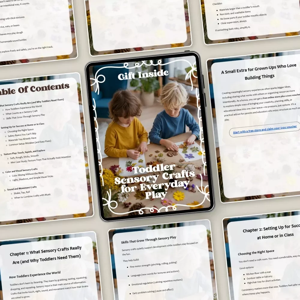 Toddler Sensory Crafts for Everyday Play: Fun & Engaging Toddler Sensory Crafts eBook for Home or Classroom
