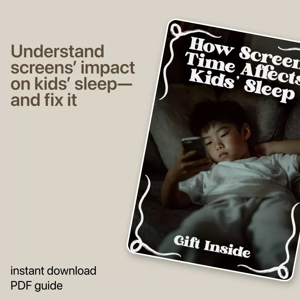 How Screen Time Affects Kids’ Sleep | Parent Guide to Screen Time and Sleep Quality | Digital Download