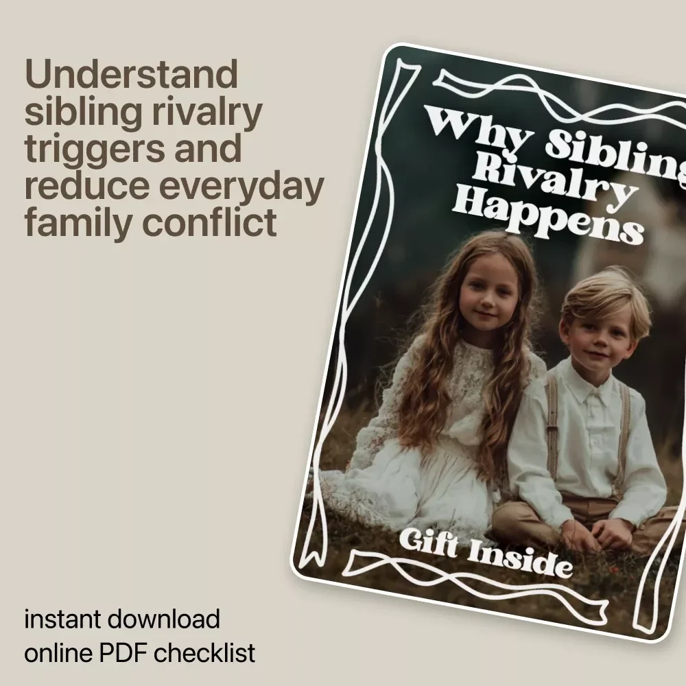 Why Sibling Rivalry Happens – Printable Checklist for Parents | Understand Sibling Rivalry Common Causes & Family Dynamics