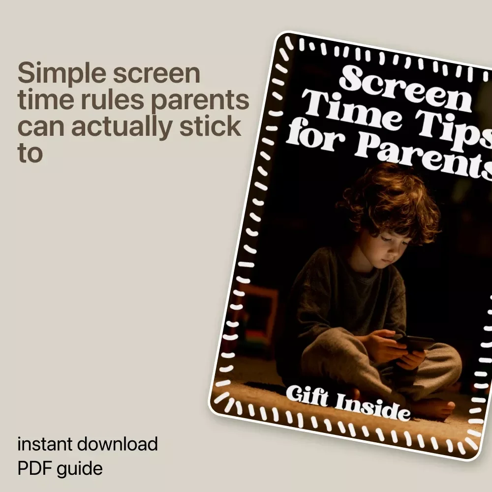 Screen Time Tips for Parents – Practical Guide for Healthy Tech Habits, Screen Time Parent Control Tips, Digital Download for Families