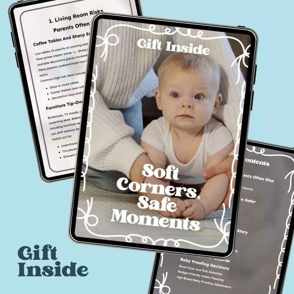 Soft Corners, Safe Moments – Living Room Safety Guide for Parents | Baby-Proofing Checklist & baby proofing tips for living room