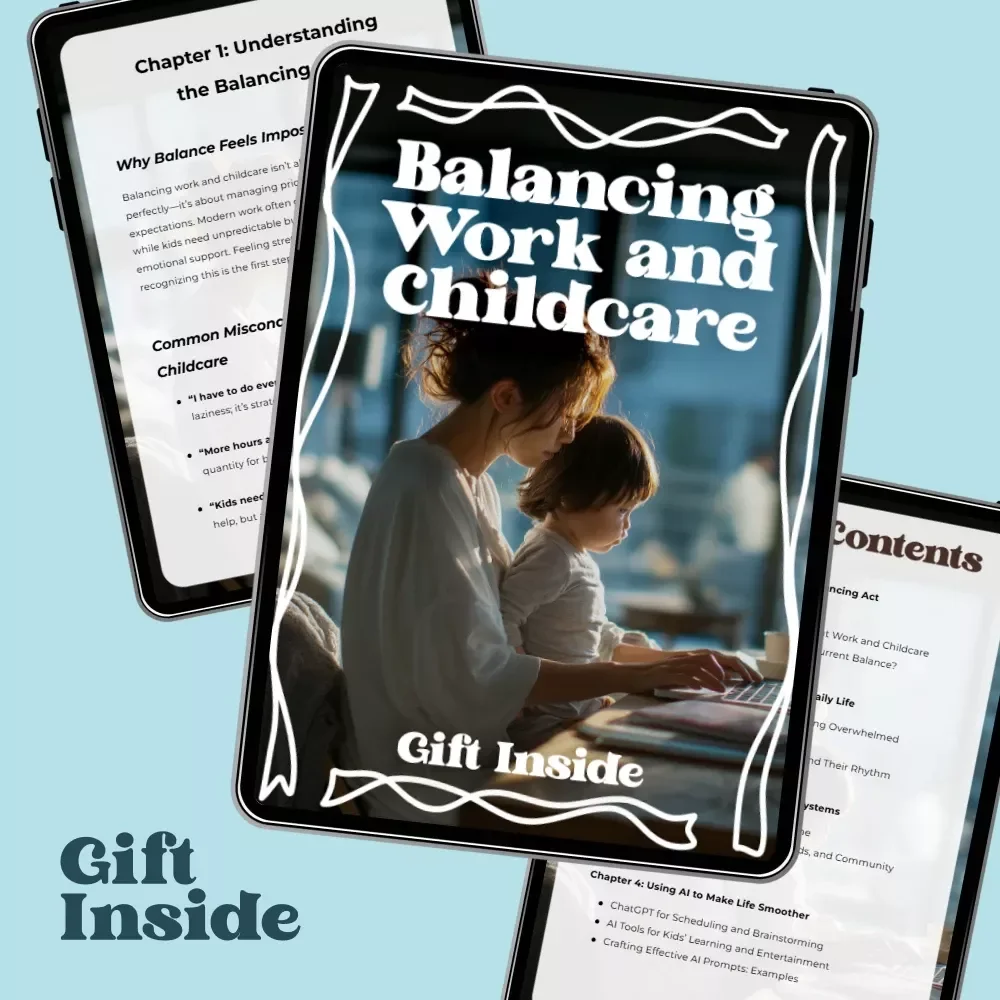 Balancing Work and Childcare – A Practical Guide for Busy Parents | Real-Life Strategies, Smart Tools & AI Support