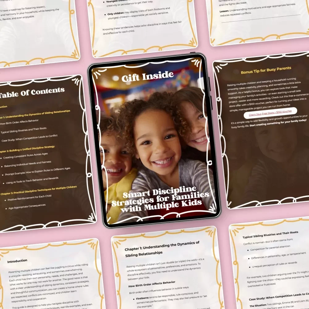 Smart Discipline Strategies for Families with Multiple Kids – Expert eBook for Effective Discipline for Multiple Children